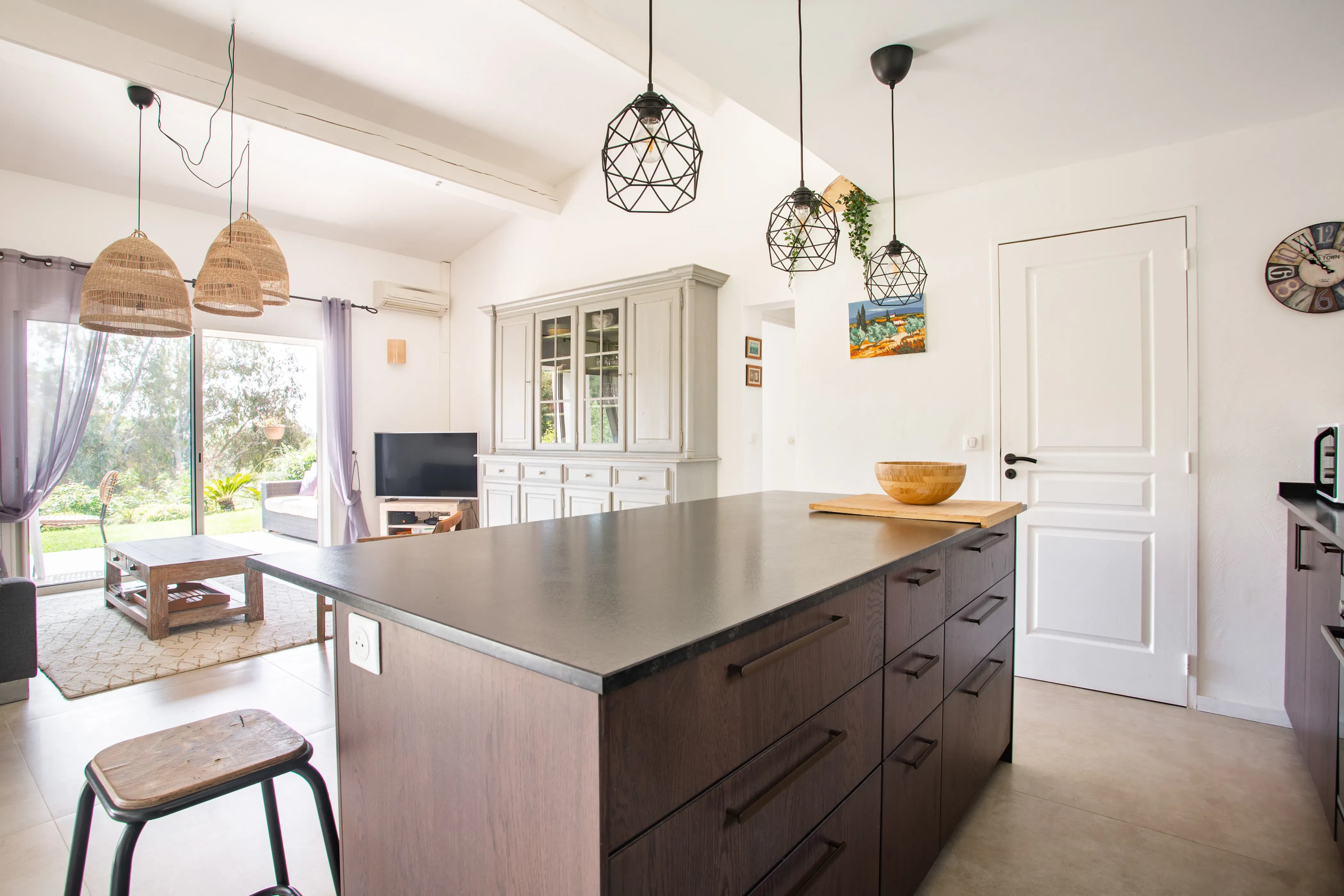 Bright kitchen with central island