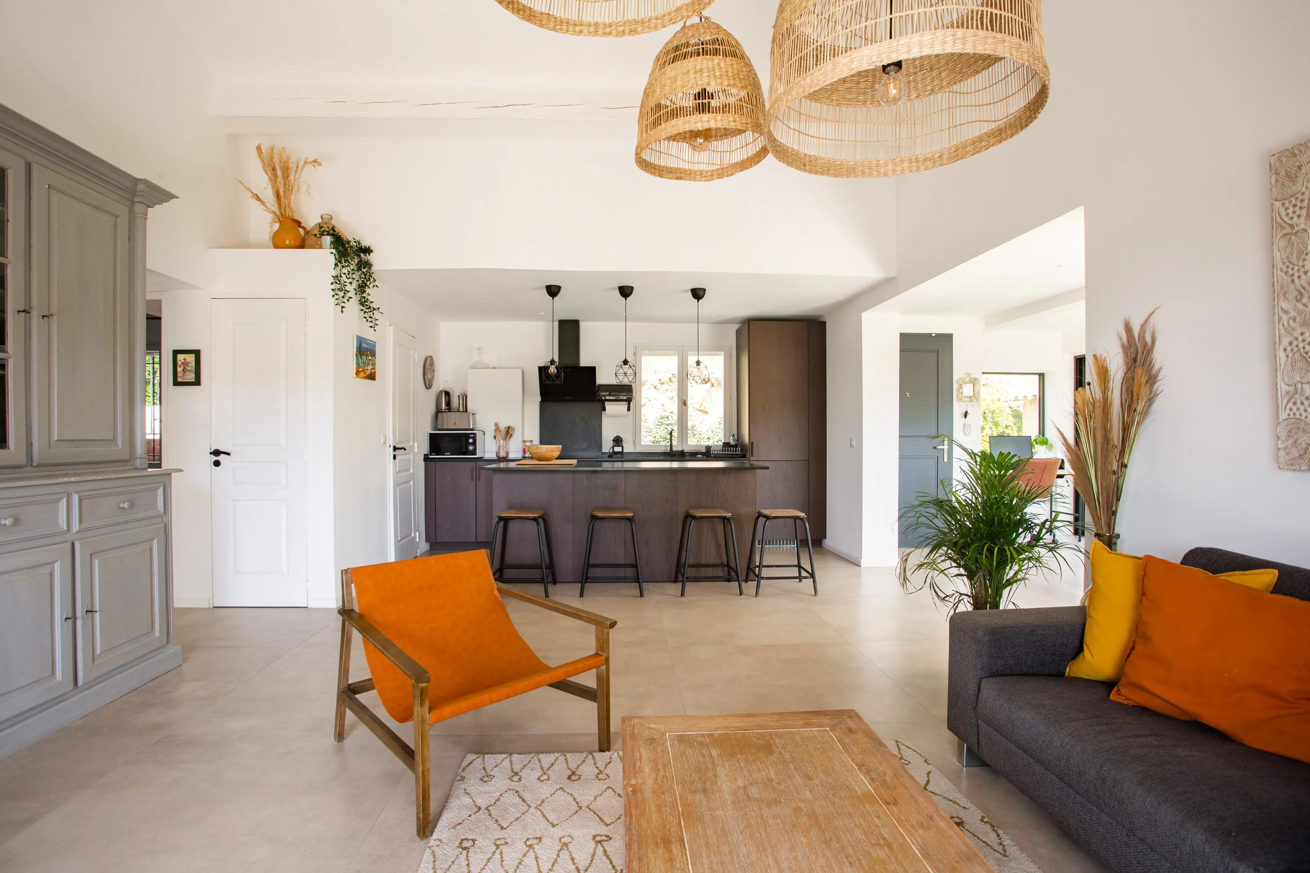 Bright living room of Casa Elsa