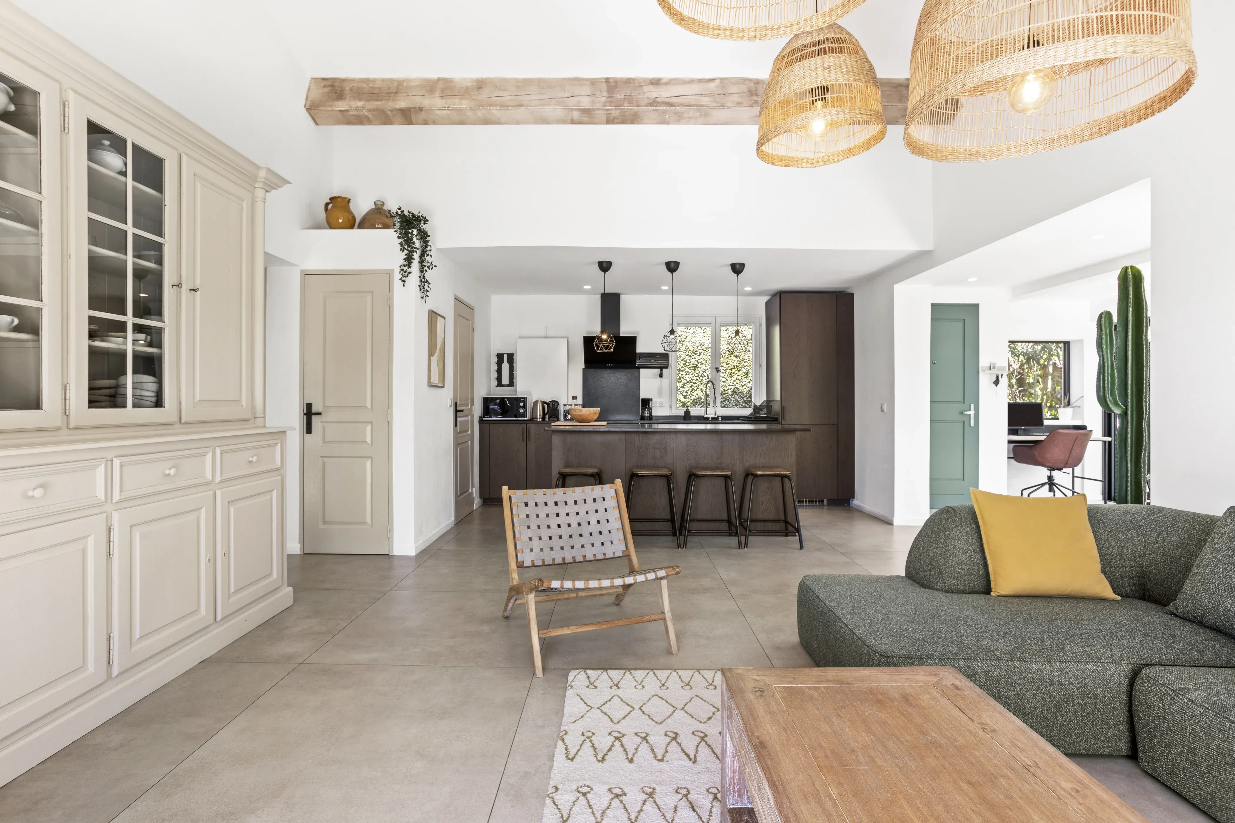 Panoramic view of the living space