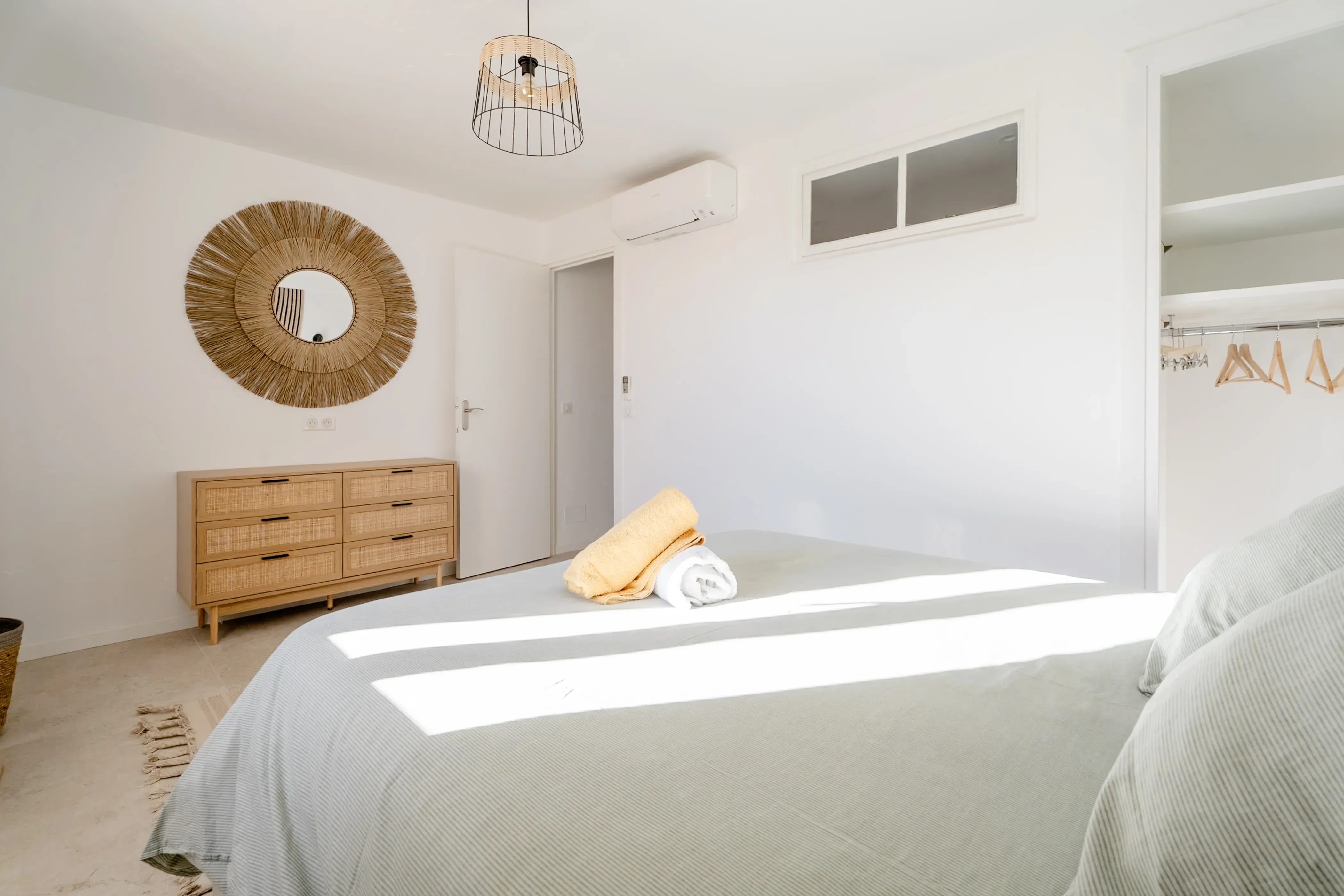 Chambre lumineuse de Casa Oliva