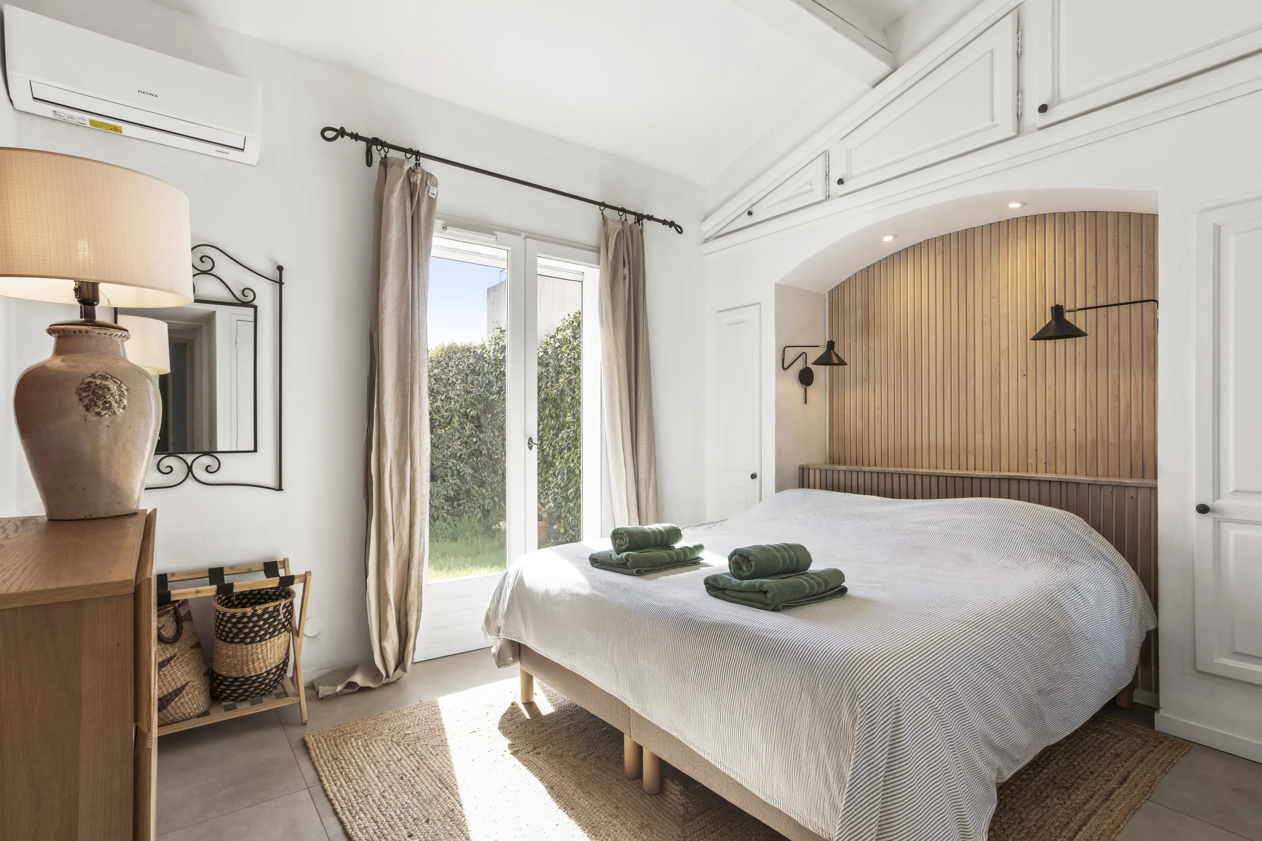 Master suite overlooking the garden