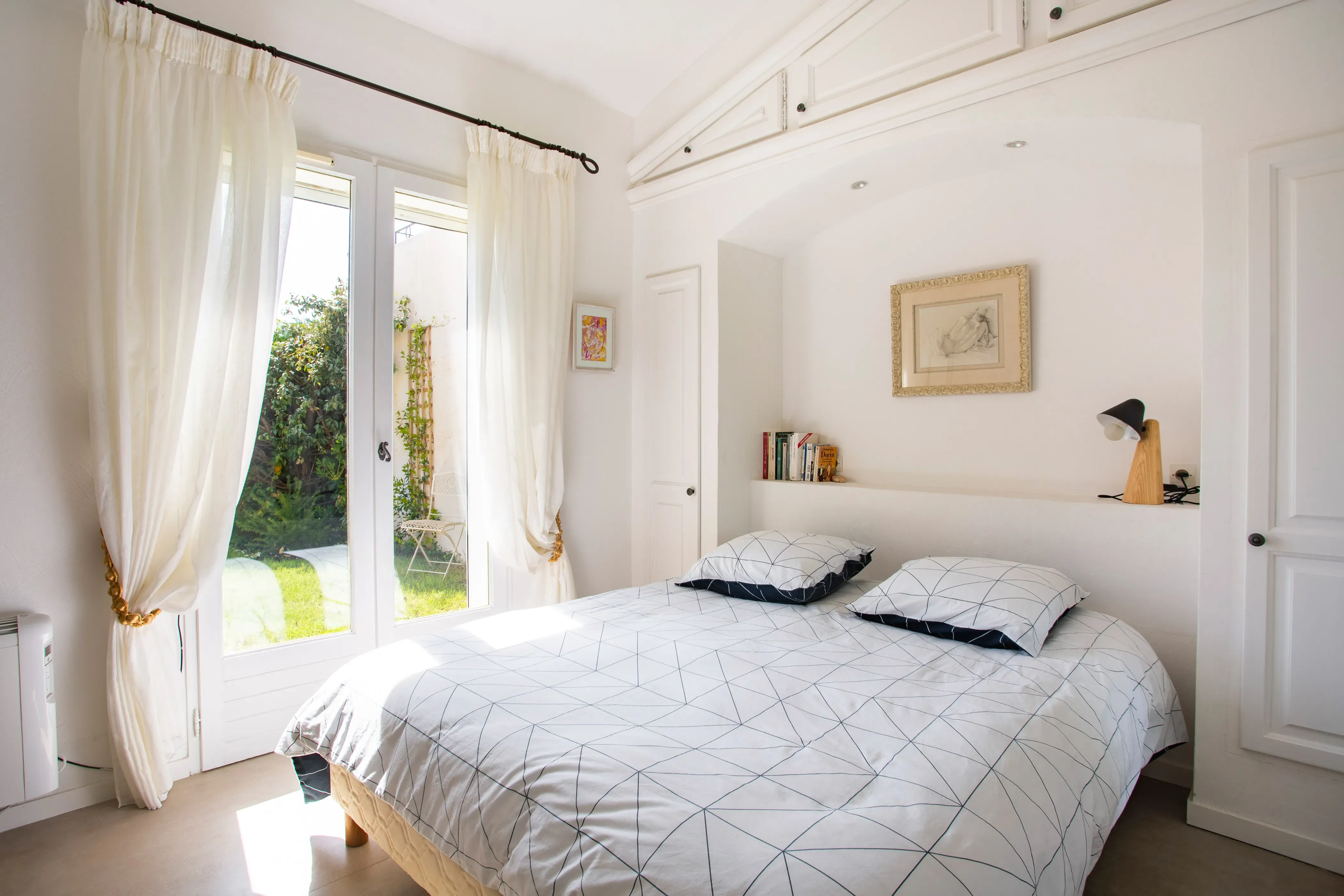 Master suite overlooking the garden